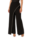ADRIANNA PAPELL WOMEN'S EMBELLISHED CREPE STRAIGHT-LEG PANTS