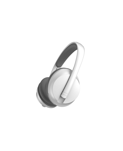 Brookstone Sleek Wireless Noise Isolating Headphones In White