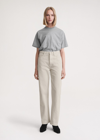 Totême Twisted Seam Denim Full Length Smoke Grey In Smoke Grey