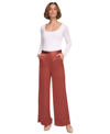 Dkny Mix Media Wide Leg Pants In Bricklane