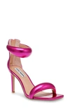 Steve Madden Women's Partay Ankle-strap Stiletto Dress Sandals In Pnk Metal