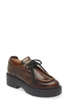 Miu Miu Boyfriend Lu Platform Derby In Brown