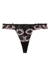 PLAYFUL PROMISES ALICIA EMBROIDERED THONG