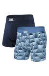 SAXX ASSORTED 2-PACK ULTRA SUPERSOFT RELAXED FIT PERFORMANCE BOXER BRIEFS