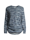 Nic + Zoe Women's Abstract Stripe Top In Multi