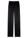 Tom Ford Logo-banded Silk Pj Pants In Black