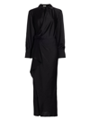 SIMKHAI WOMEN'S TALITA DRAPED FRONT MAXI DRESS
