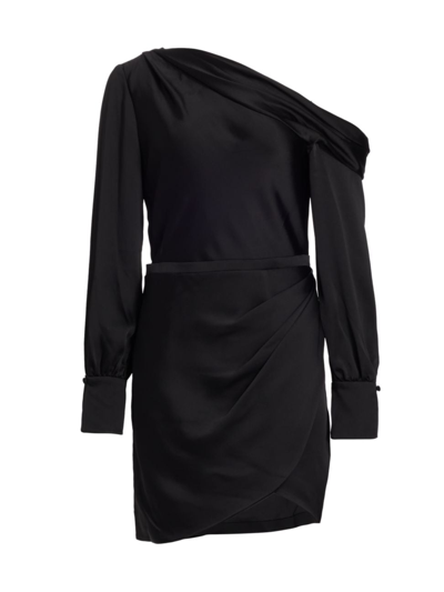 Simkhai Women's Cameron Asymmetrical Minidress In Black