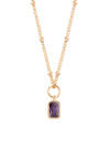 BROOK & YORK WOMEN'S MACKENZIE 14K-YELLOW-GOLD VERMEIL & BIRTHSTONE PENDANT NECKLACE