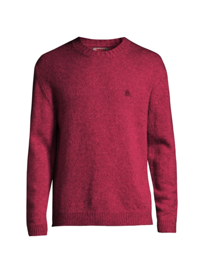 Baracuta Men's Wool-blend Crewneck Sweater In Raspberry