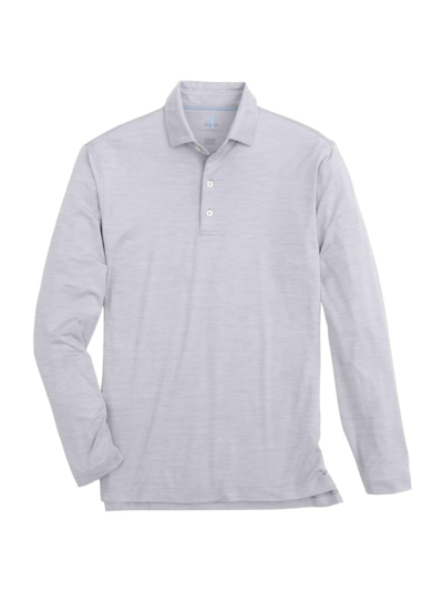 Johnnie-o Men's Swing Long-sleeve Polo Shirt In Seal