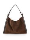 Proenza Schouler White Label Minetta Calf Leather Shoulder Bag In Chocolate