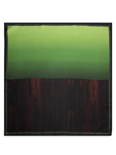 Dries Van Noten Women's Foulard Cannabis Patchouli Silk Scarf