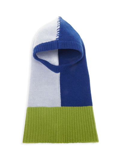 Marni Men's Colorblocked Cashmere Balaclava In Illusion Blue