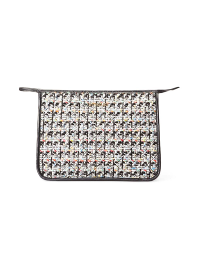 Mz Wallace Women's Metro Tweed Bouclé Quilted Clutch In Neutral