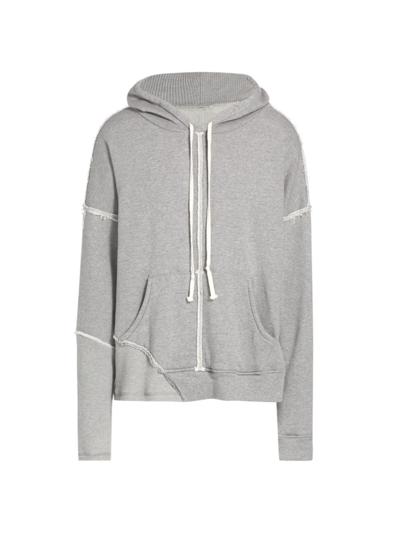 Greg Lauren Grey Cotton Hoodie