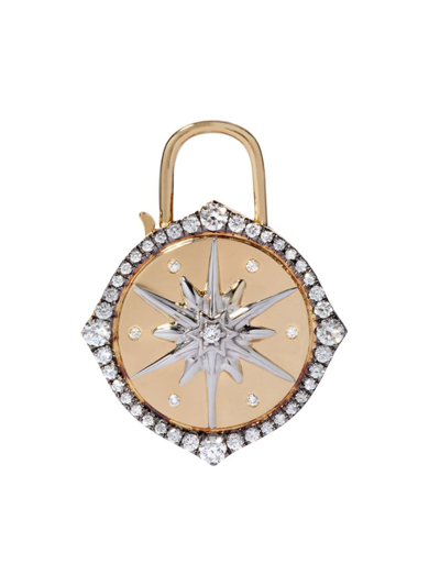 Annoushka Women's Lovelock 18k Yellow Gold & 0.5 Tcw Diamond Large Charm Pendant