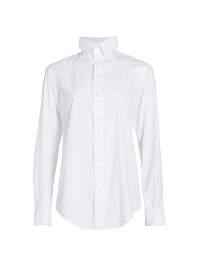 R13 Women's Cotton Tunic Shirt In White