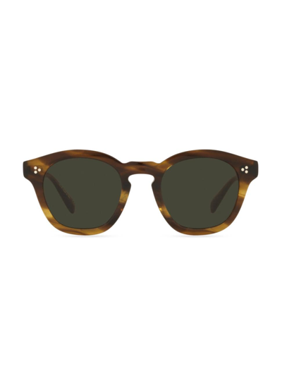 Oliver Peoples Ov5382su Bark Unisex Sunglasses In Dark Brown