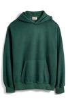 Madewell Woodland Brushed Terry Hoodie In Hemlock Green