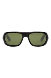 Dior Lady 95.22 S1i 59mm Square Sunglasses In Dark Havana / Green
