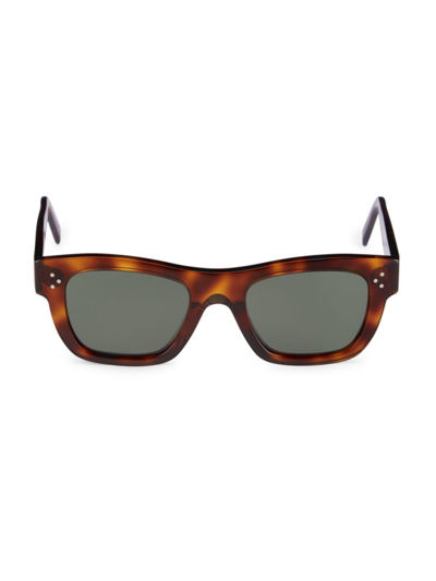Celine Men's 51mm Square Sunglasses In Brown