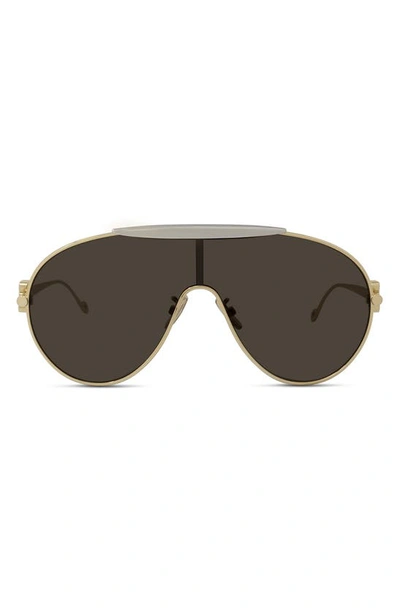 Loewe Anagram Fashion Show Pilot Sunglasses, 134mm In Gold