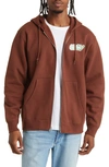 OBEY CITY WATCH DOG GRAPHIC ZIP HOODIE