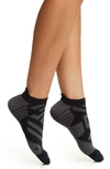 On Performance Ankle Socks In Black/ Shadow