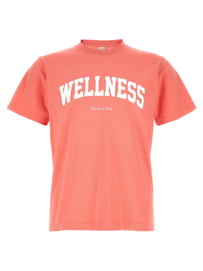 Sporty And Rich Wellness Ivy Cotton T-shirt In Pink