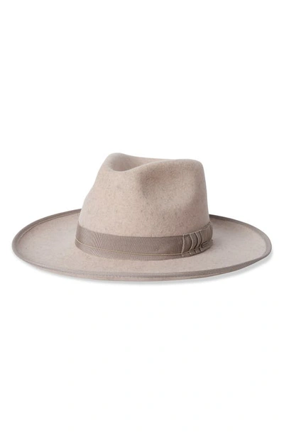 Brixton Reno Felted Wool Fedora In Oatmeal