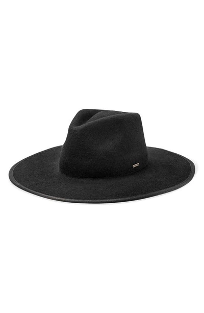 Brixton Santiago Felted Wool Rancher Hat In Black