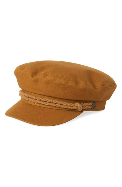 Brixton Fiddler Cap In Golden Brown