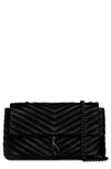 REBECCA MINKOFF MEDIUM EDIE QUILTED LEATHER CONVERTIBLE CROSSBODY BAG