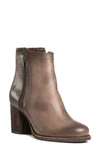 Frye Addie Leather Dual-zip Ankle Boots In Stone