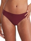 Bare The Easy Everyday No Show Thong In Maroon Banner