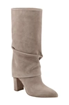 Marc Fisher Ltd Larita Pointed Toe Boot In Taupe Suede