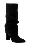 Marc Fisher Ltd Larita Pointed Toe Boot In Black Suede