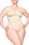 Skims Seamless Sculpt Thong Bodysuit In Neutrals