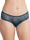 Simone Perele Women's Delice Embroidered Low-waist Boyshort In Prestige Blue