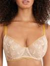 Simone Perele Adele Underwire Demi Bra In Ginger Pink