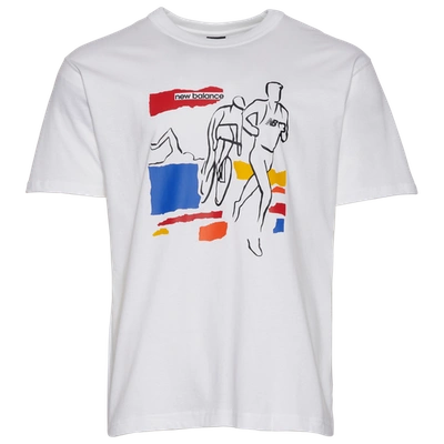 New Balance Men's Nb Athletics Graphic T-shirt In Multi/white