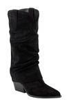 Marc Fisher Ltd Calysta Slouch Pointed Toe Boot In Black