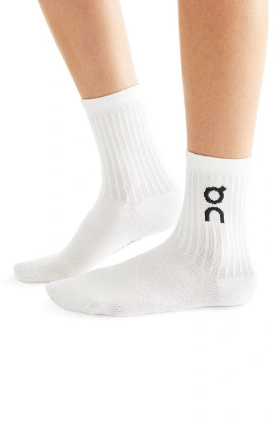 On Logo Socks 3-pack In White