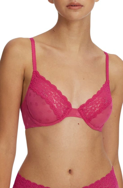 Skarlett Blue Dare Unlined Underwire Bra In Dark Flamingo