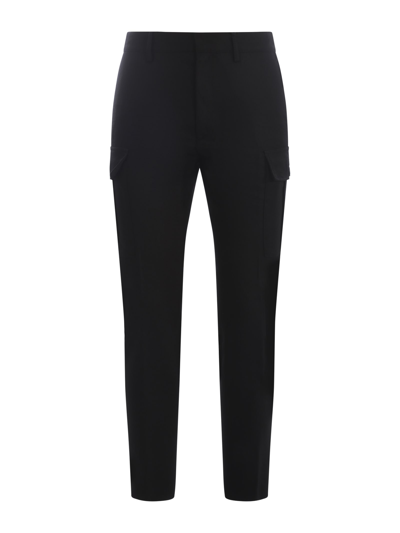 Dsquared2 Trousers Dsquared In Wool Blend In Nero