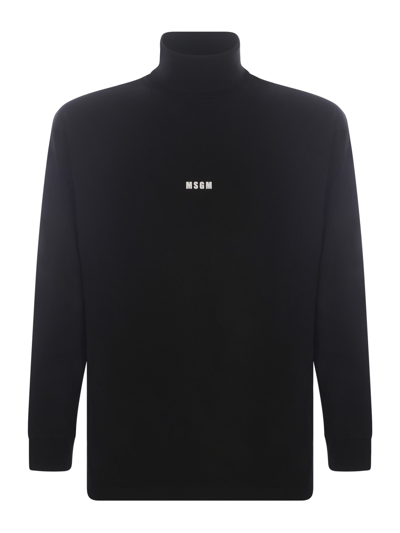 Msgm Sweatshirt In Black