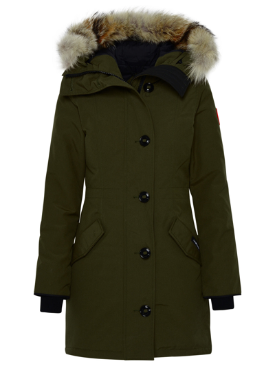 Canada Goose Woman Cg Rossclair Green Nylon Parka