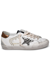 GOLDEN GOOSE GOLDEN GOOSE WOMAN GOLDEN GOOSE 'SUPER-STAR PENSTAR' WHITE NAPPA LEATHER SNEAKERS