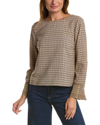 VINCE CAMUTO VINCE CAMUTO BOAT NECK BLOUSE